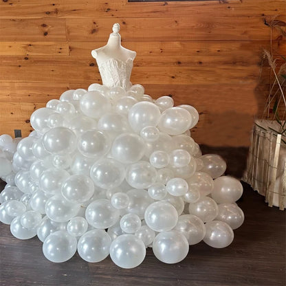 White Pearl Balloons  5/10/12inch