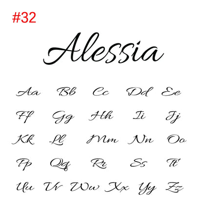 Heart Butterfly personalised custom name necklace