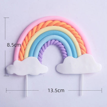 Unicorn Rainbow Cake Topper – Birthday & Party Deco