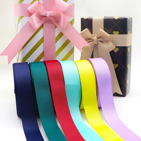 Solid color grosgrain 1-1/2" 38MM/25MM 10Yards Ribbons