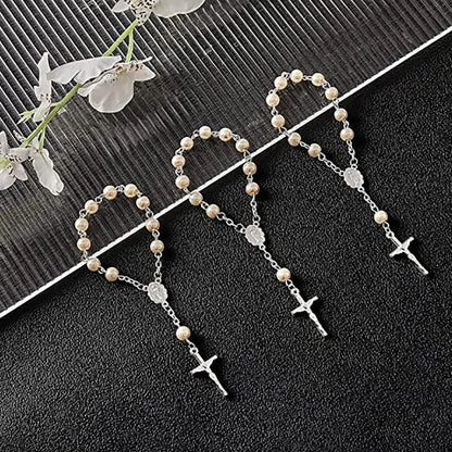 Cross Rosary Bracelets for Baptism and Confirmation 5pcs