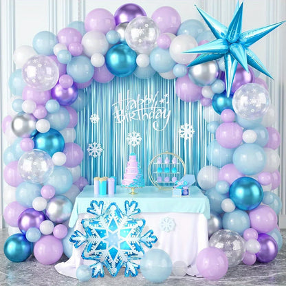 Purple & Blue 124pcs arch