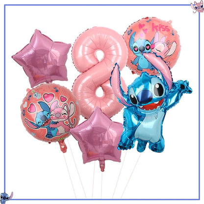 Disney Stitch Birthday Party Decoration Supplies New Lilo Stitch Balloon Baby Shower Aloha Paper Cups Plates Napkins Tablecloth