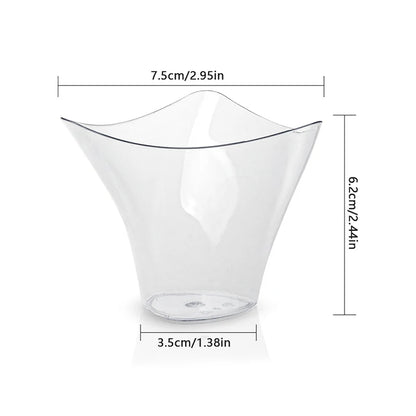 Mini disposable plastic cups 5/10pc
