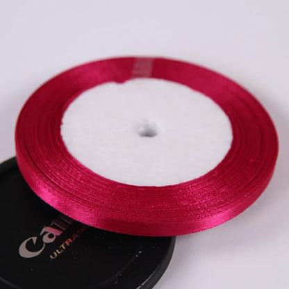 Silk Satin ribbons 22 meters/roll 6mm