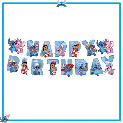 Disney Stitch Birthday Party Decoration Supplies New Lilo Stitch Balloon Baby Shower Aloha Paper Cups Plates Napkins Tablecloth