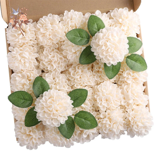 Dahlia Daisy flowers with stem 25Pcs for decoration