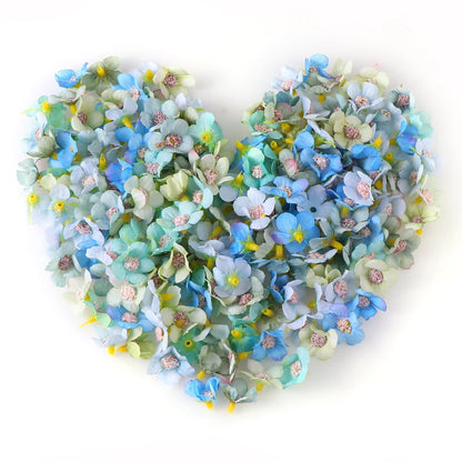 Mini flowers heads Silk for decoration and accessories 50PCs