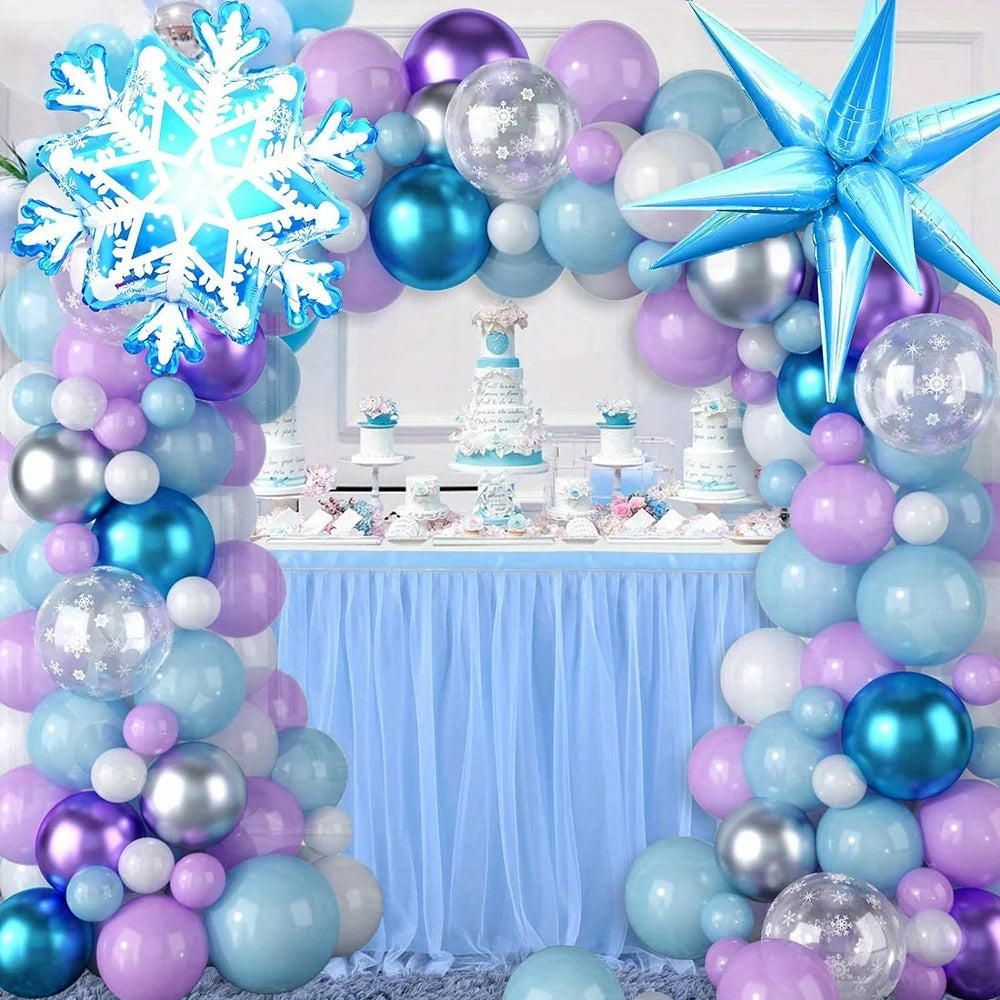 Purple & Blue 124pcs arch