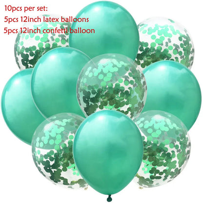 Mix  Confetti Latex Balloon  12inch 10pcs