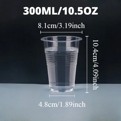 50/100PCS Clear Disposable Plastic Cups