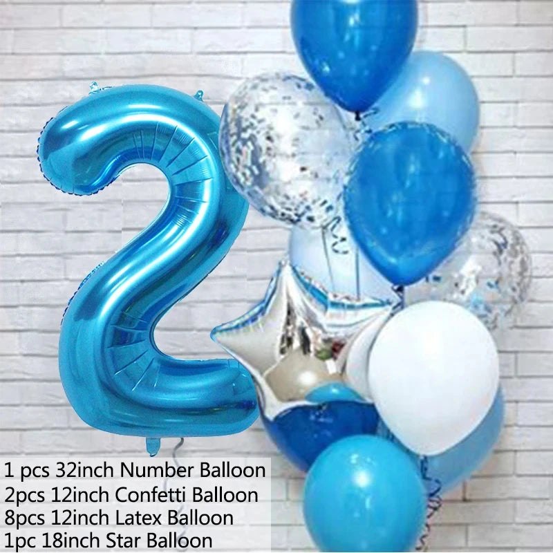 Balloons Number  set  / 12Pcs