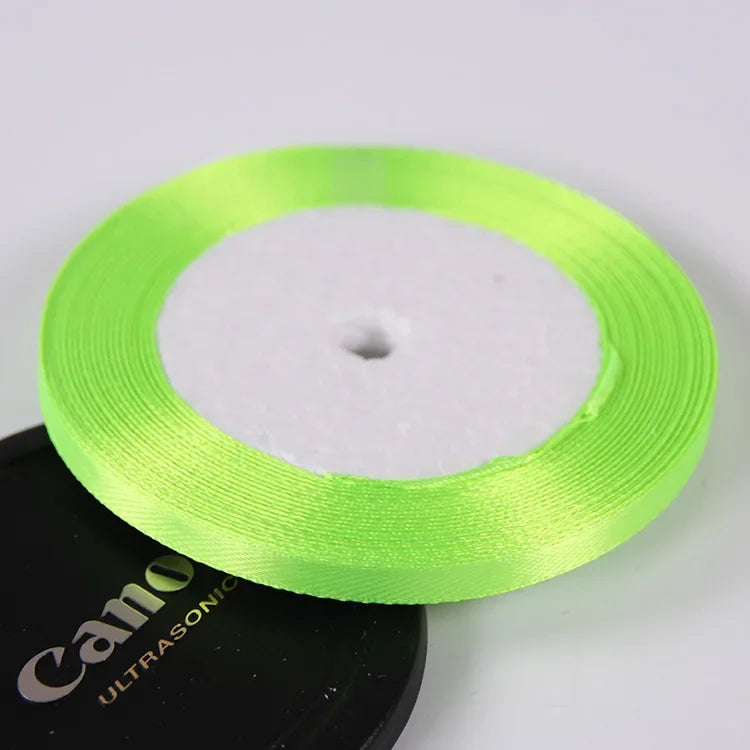 Silk Satin ribbons 22 meters/roll 6mm