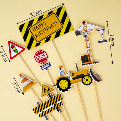 Engineering-vehicles for cake decoration