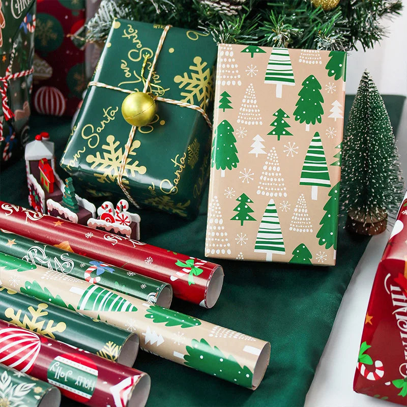 6pcs Holiday Gift Wrap Paper – 50x70cm