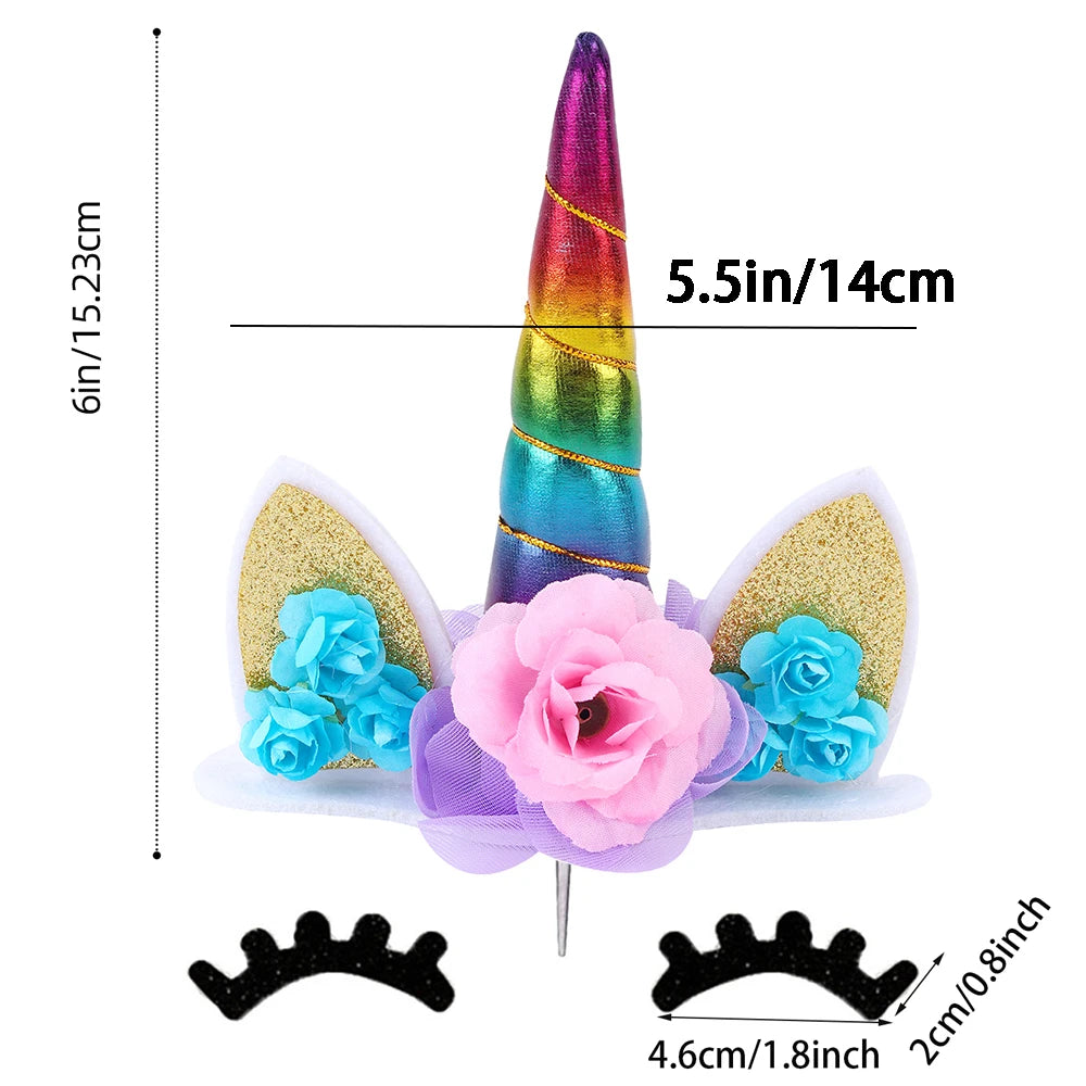 Unicorn cake topper