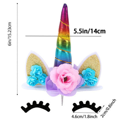 Unicorn cake topper