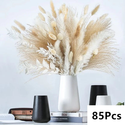Natural Pampas Dried Flowers Bouquet
