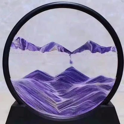 3D Quicksand hourglass moving art picture