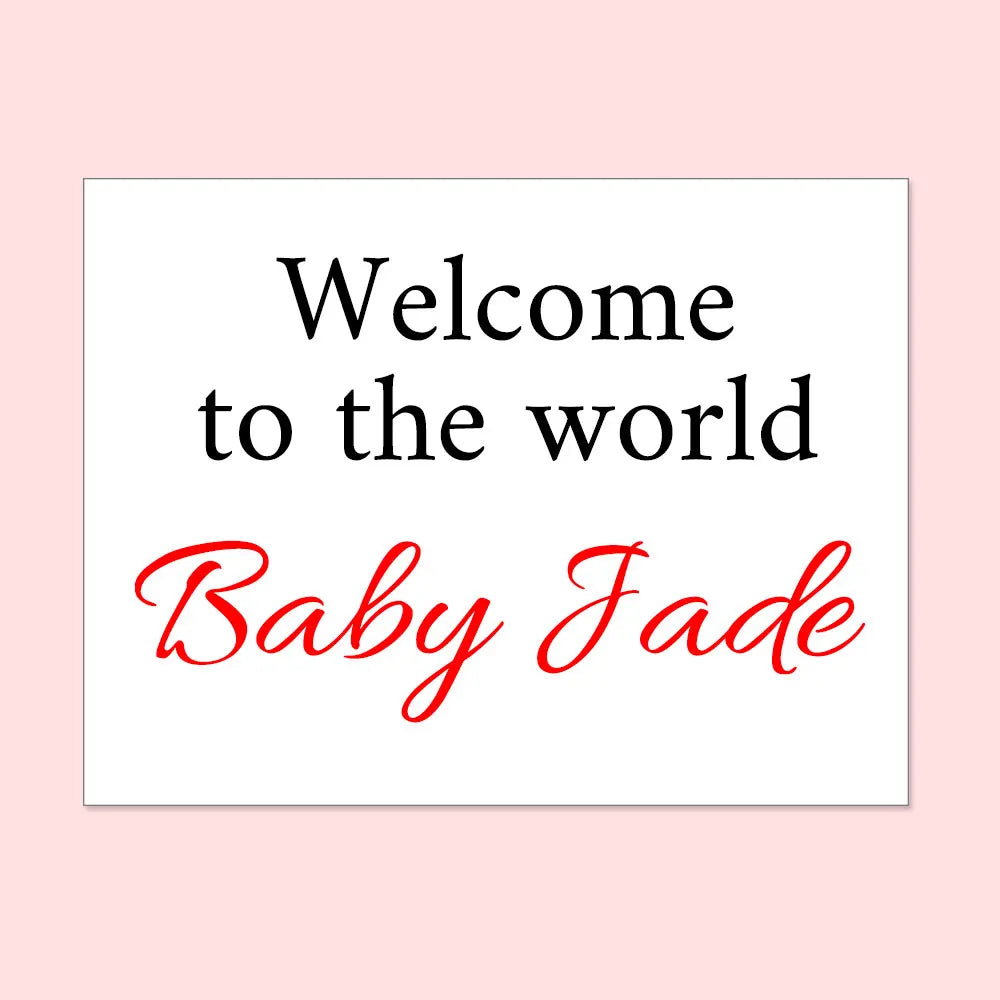 Baby Shower custom stickers for balloons