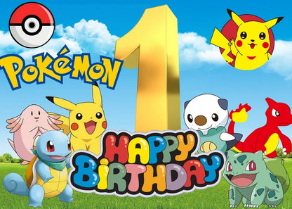 Pikachu Theme Foil Balloons  33pcs