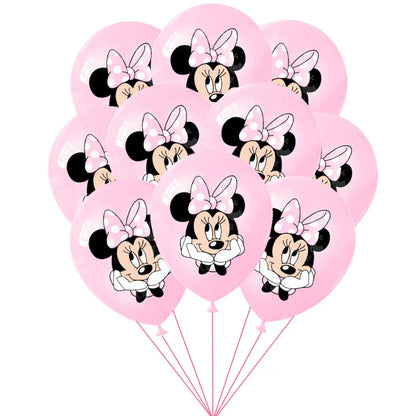 10/30PCS Minnie Mouse 12in Latex Balloons