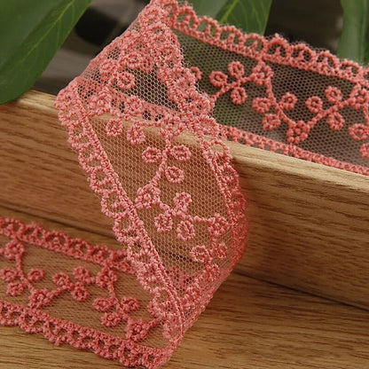 Embroidery lace ribbon 2Yard/Lot 35mm