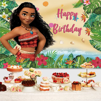 Moana theme background decoration